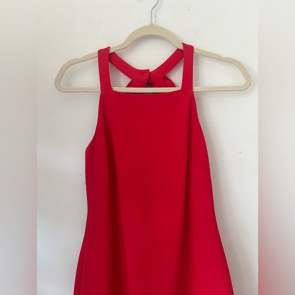 Vince Camuto Women’s Red Bow-Back Halter Cocktail Dress Size 4 - Picture 7 of 9